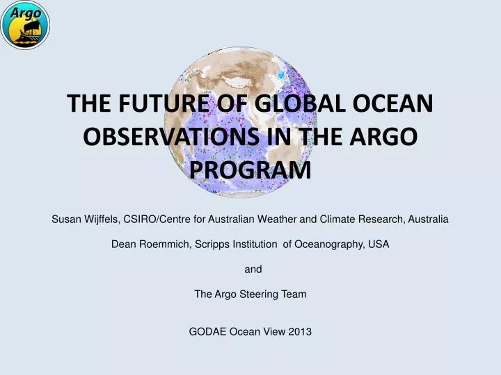 the future of global ocean observations in the argo program