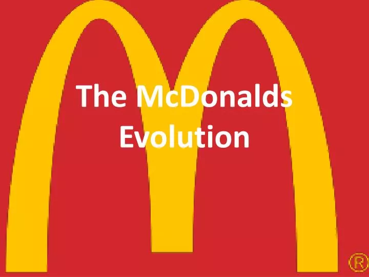 the mcdonalds e volution