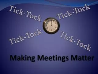 Making Meetings Matter