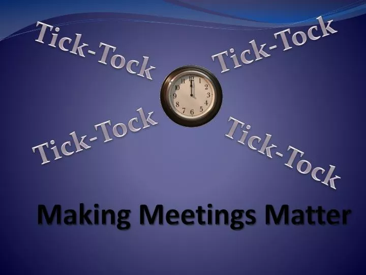 making meetings matter