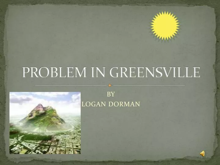 problem in greensville