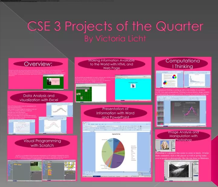 cse 3 projects of the quarter by victoria licht