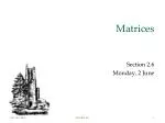 Matrices - slide 1