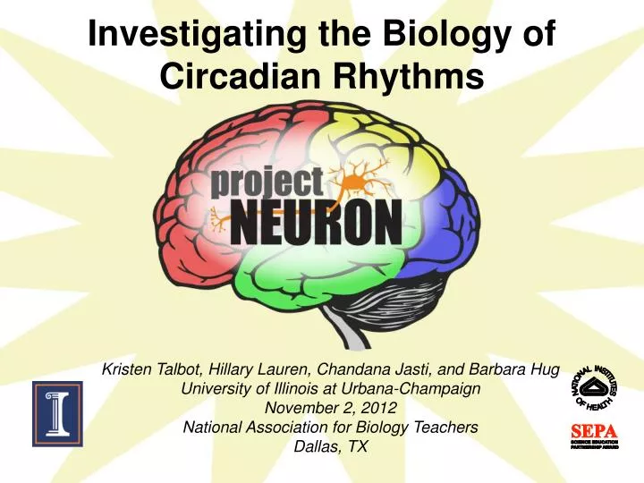 investigating the biology of circadian rhythms