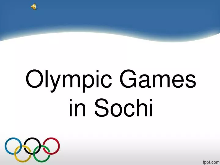 olympic games in sochi