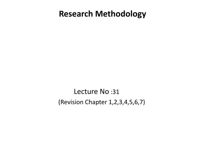 research methodology