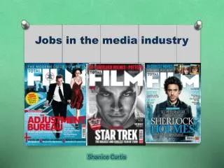 Jobs in the media industry