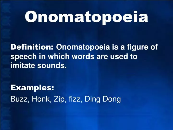 onomatopoeia examples in sentences