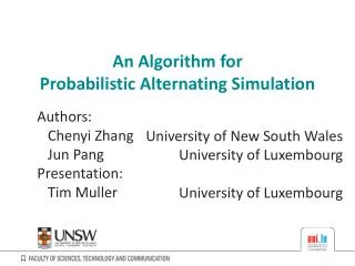 An Algorithm for Probabilistic Alternating Simulation