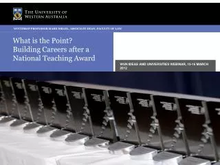 What is the Point? Building Careers after a National Teaching Award