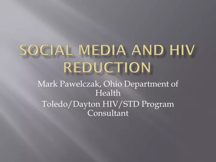 social media and hiv reduction