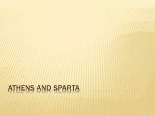 athens and sparta