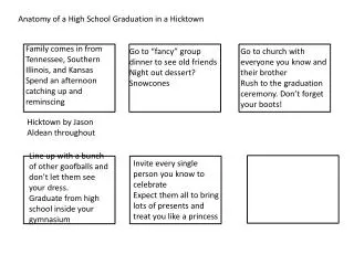 Anatomy of a High School Graduation in a Hicktown