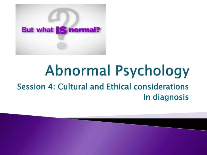 abnormal psychology