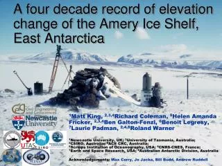 A four decade record of elevation change of the Amery Ice Shelf, East Antarctica