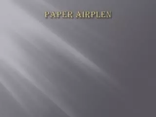 Paper airplen