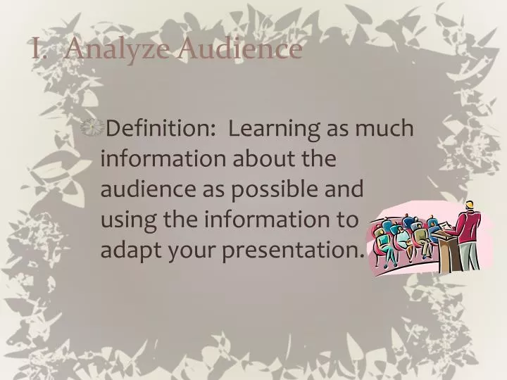 i analyze audience