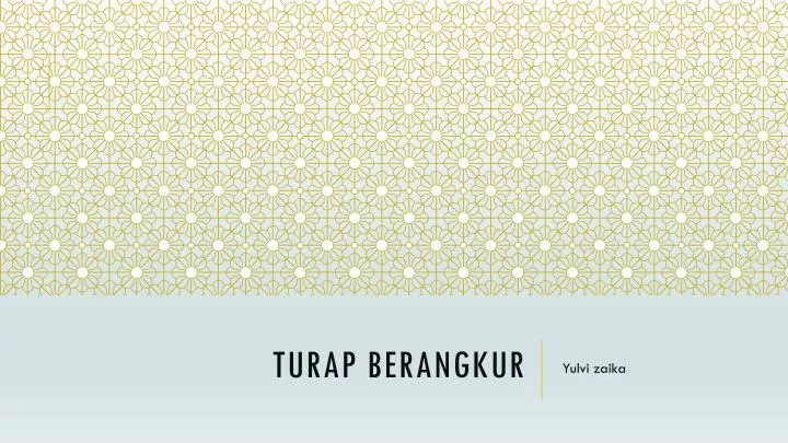 turap berangkur