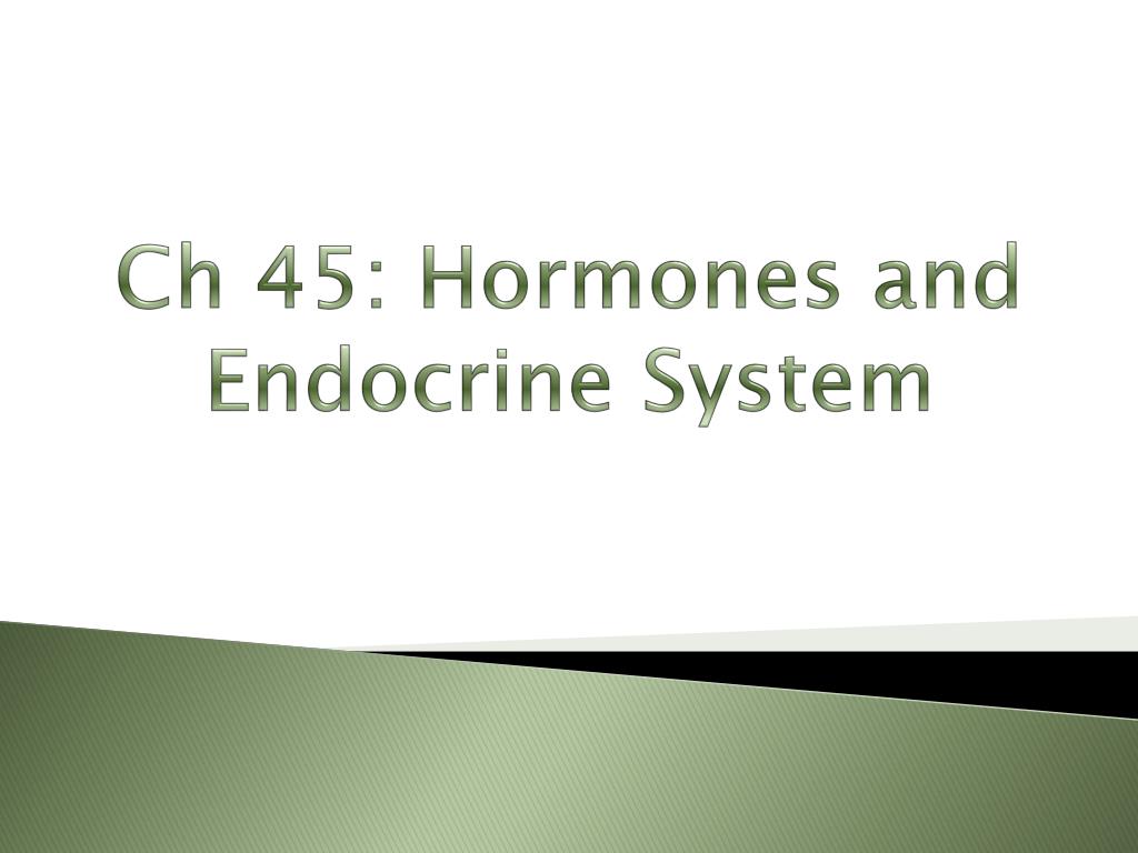 PPT - Ch 45: Hormones and Endocrine System PowerPoint Presentation ...