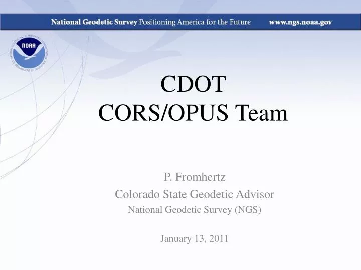 cdot cors opus team