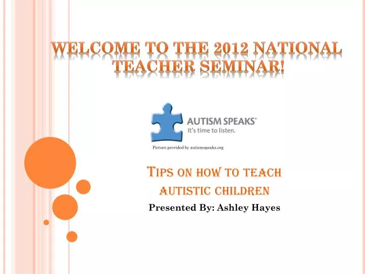 tips on how to teach autistic children