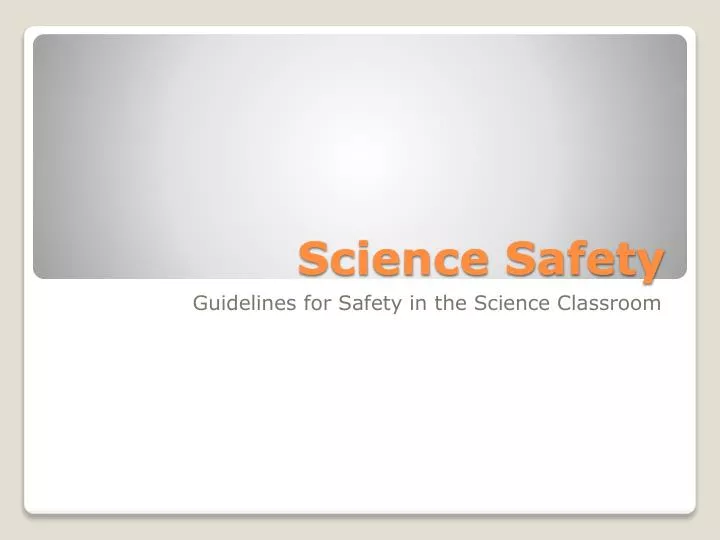 science safety
