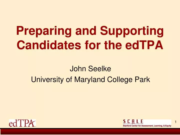 preparing and supporting candidates for the edtpa