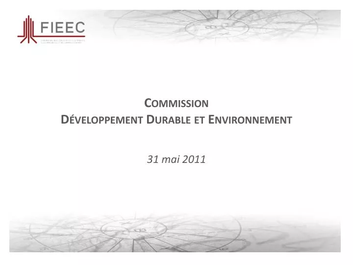 commission d veloppement durable et environnement