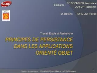 travail tude et recherche