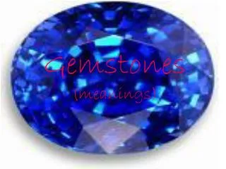 Gemstones (meanings)