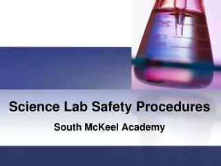 Science Lab Safety Procedures