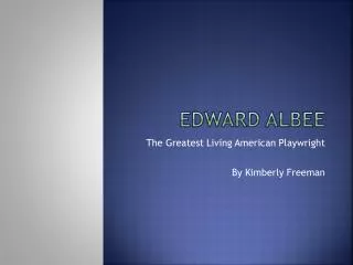 edward albee