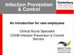 Infection Prevention &amp; Control - slide 1
