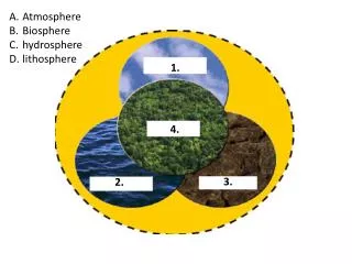 Atmosphere Biosphere hydrosphere lithosphere