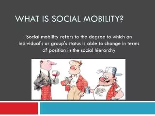What is social mobility?