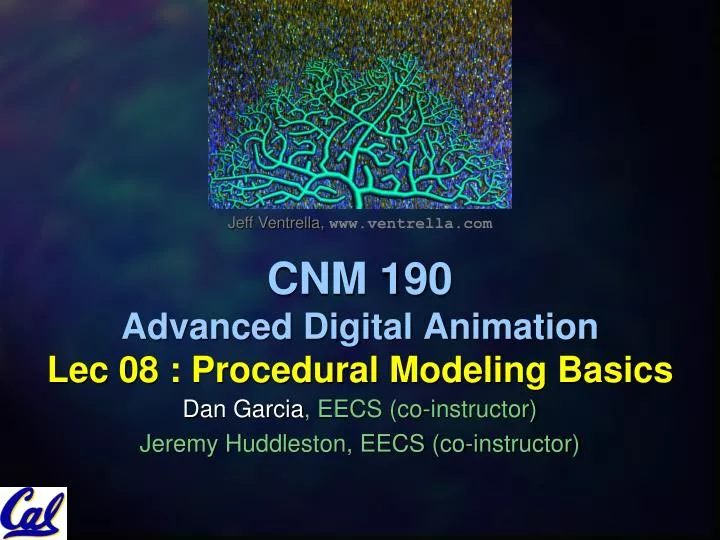 cnm 190 advanced digital animation lec 08 procedural modeling basics