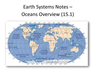 Earth Systems Notes – Oceans Overview (15.1)