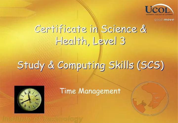 certificate in science health level 3 study computing skills scs