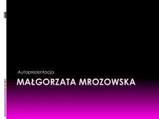 autoprezentacja