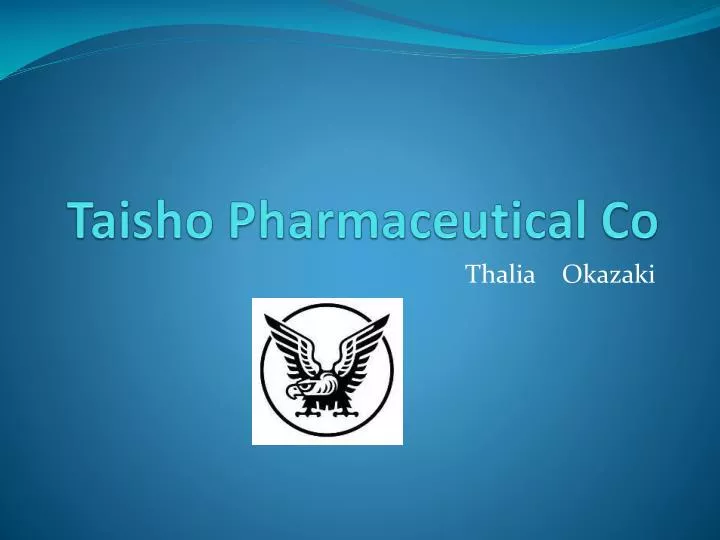 taisho pharmaceutical co