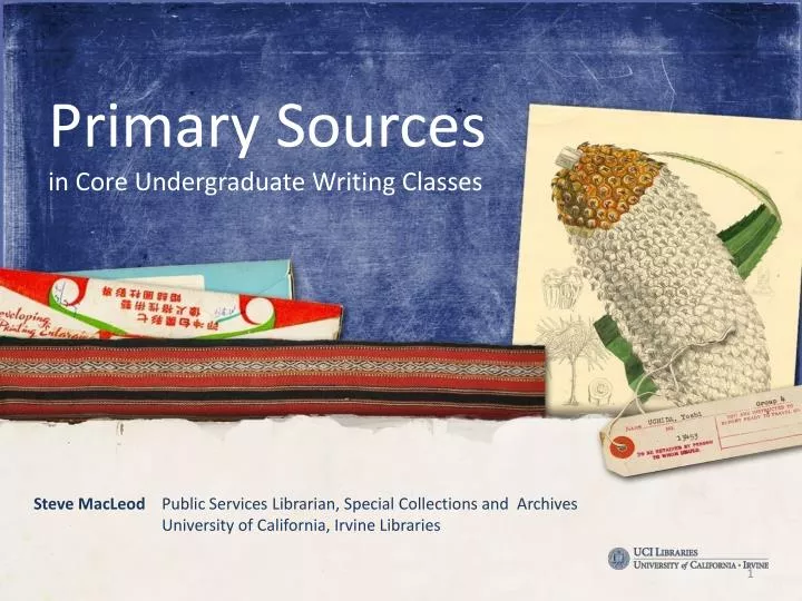 primary sources in core undergraduate writing classes