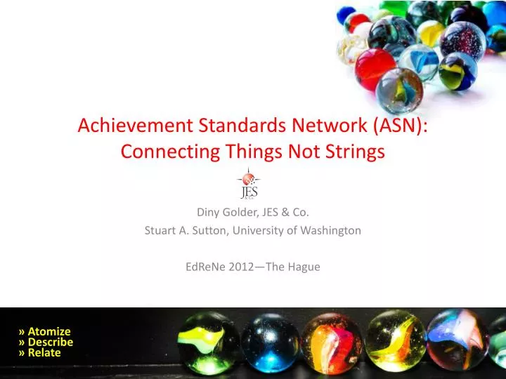 achievement standards network asn connecting things not strings
