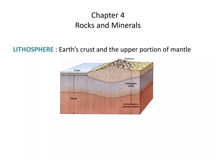 chapter 4 rocks and minerals
