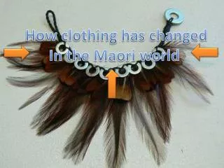 How clothing has changed In the Maori world