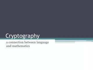 Cryptography