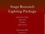 Stage Research Lighting Package - slide 1