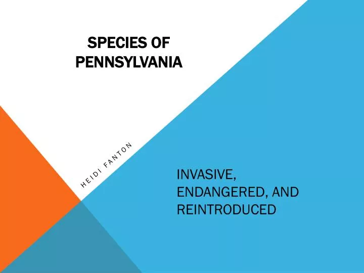 invasive endangered and reintroduced