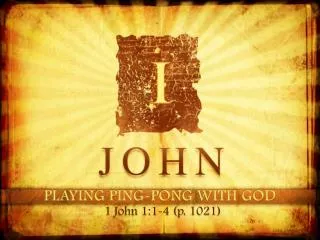 PLAYING PING-PONG WITH GOD