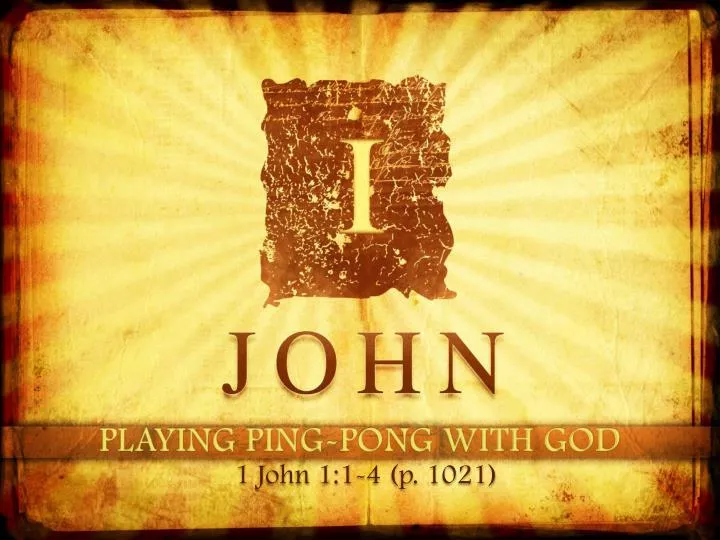 playing ping pong with god