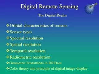 Digital Remote Sensing